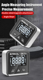 snakol Angle Protractor 360 Degree Mini Electronic Digital Protractor Inclinometer Angle Finder Gauge Measurement Box