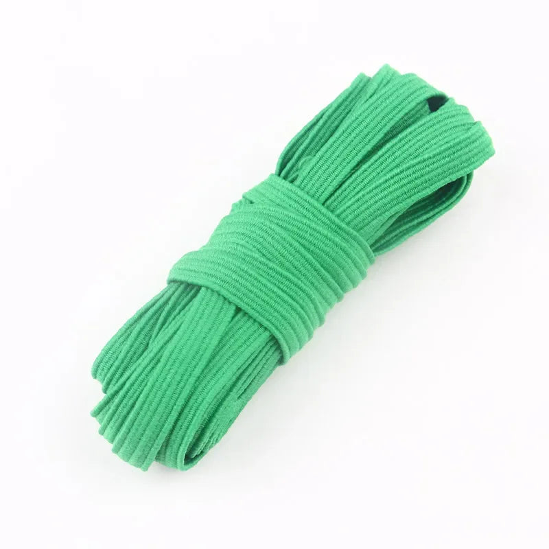 5m 10m 20m 40m 90m Elastic Elastic Band 6mm Color Sewing Household Rubber Band Elastic Band Garment Sewing Accessories