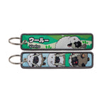 Kawaii Japanese Elf Anime Embroidery Key Fobs Key Tag Motorcycles Cars Backpack Chaveiro Keychain Fashion Keyring Friends Gifts