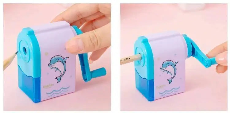 1-2 pcs Cute Unicorn/Dolphin Mechanical Sharpener For Pencil School Office Supplies Creative Stationery Back To School