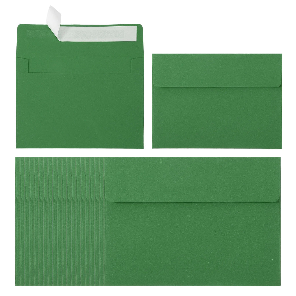 24Pcs A2 Envelopes Self Seal 110gsm Paper Invitation Envelopes for Postcard Wedding Greeting Cards Photos Announcement Mailing