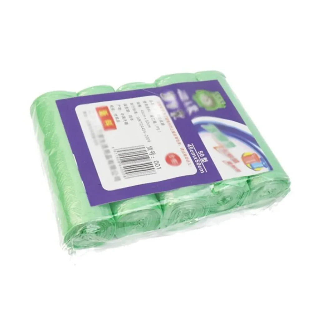 5 Rolls/bag Disposable Small Trash Bags Portable Pe Rubbish Bags Wastebasket Bags Small Garbage Bags Office Kitchen Waste