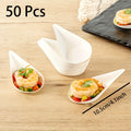 50 Pcs Dessert Plate High-quality Trays Serving Home Plates Water Drop Disposable Fruit Dinner Dishes Paper