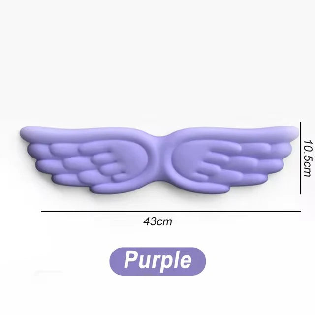 Angel Wings Shaped Keyboard Mouse Wrist Rest Memory Foam Anti-slip Silicone Ergonomic Wrist Guard Table Mat Mouse Pad For Laptop