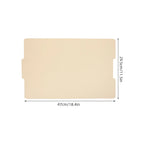5Pcs Manila File Folders Letter Size Pressboard Document Organizer for Office School Legal Filing Supplies