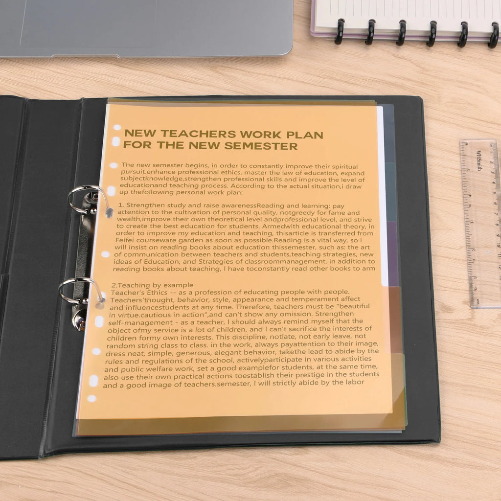 EAGLE Binder Index Dividers A4 Size Index Page for Loose-leaf Notebook Stationery Bookmark School Office Supplies