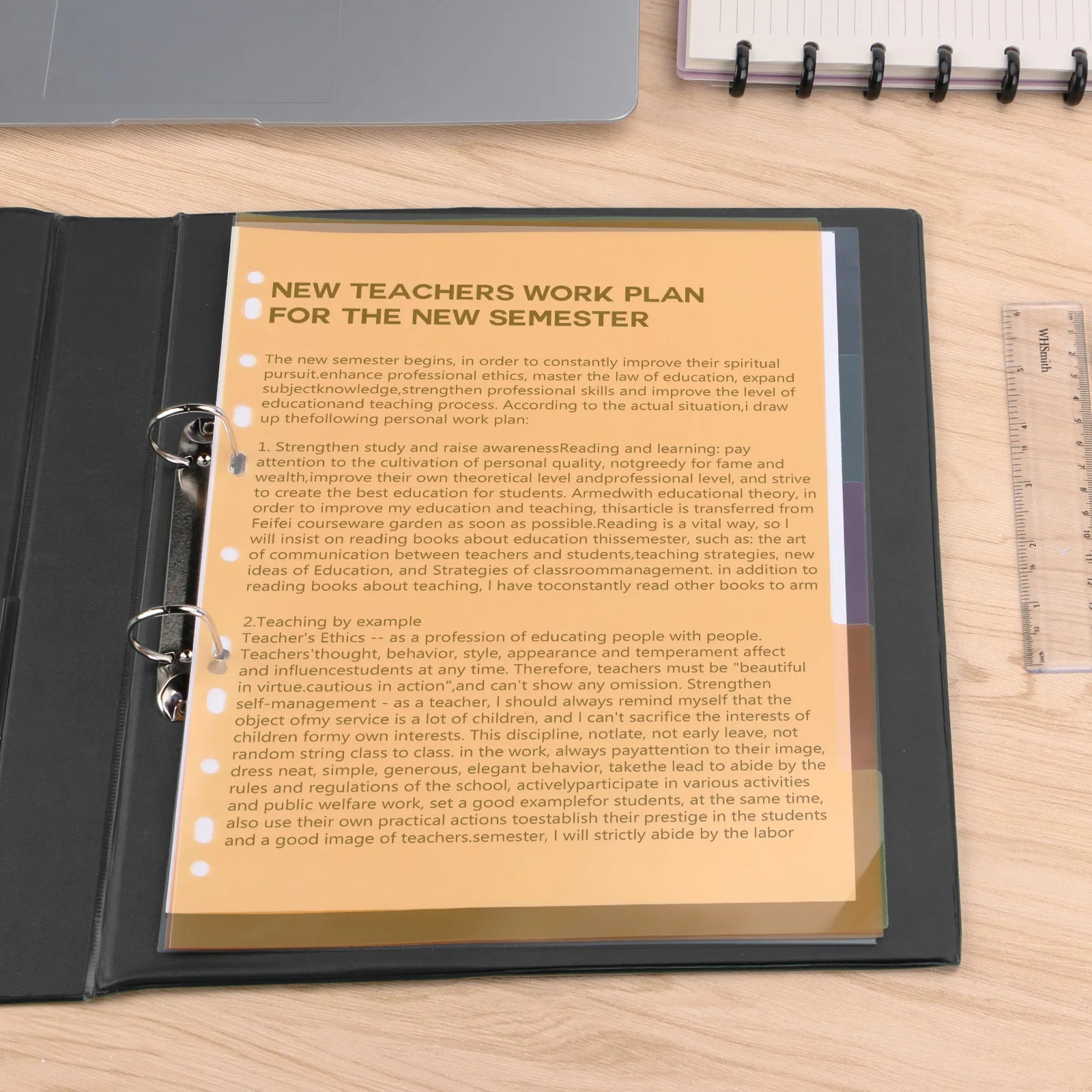 EAGLE Binder Index Dividers A4 Size Index Page for Loose-leaf Notebook Stationery Bookmark School Office Supplies