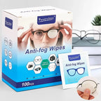 10/100Pcs Glasses Cleaning Wet Paper Disposable Anti Fog Misting Dust Remover Lens Wipes Sunglasses Phone Screen Cleaner