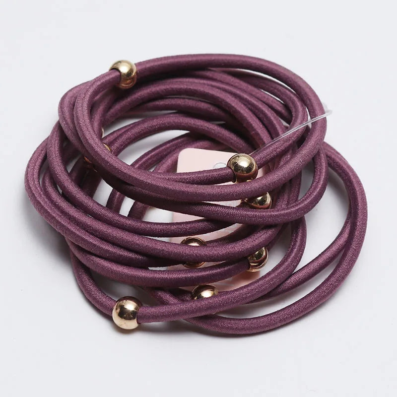 10PCS New Girls Elastic Hair Rubber Bands Kids Headbands Women Hair Tie Hair Gum Ponytail Hair Holders Hair Accessories