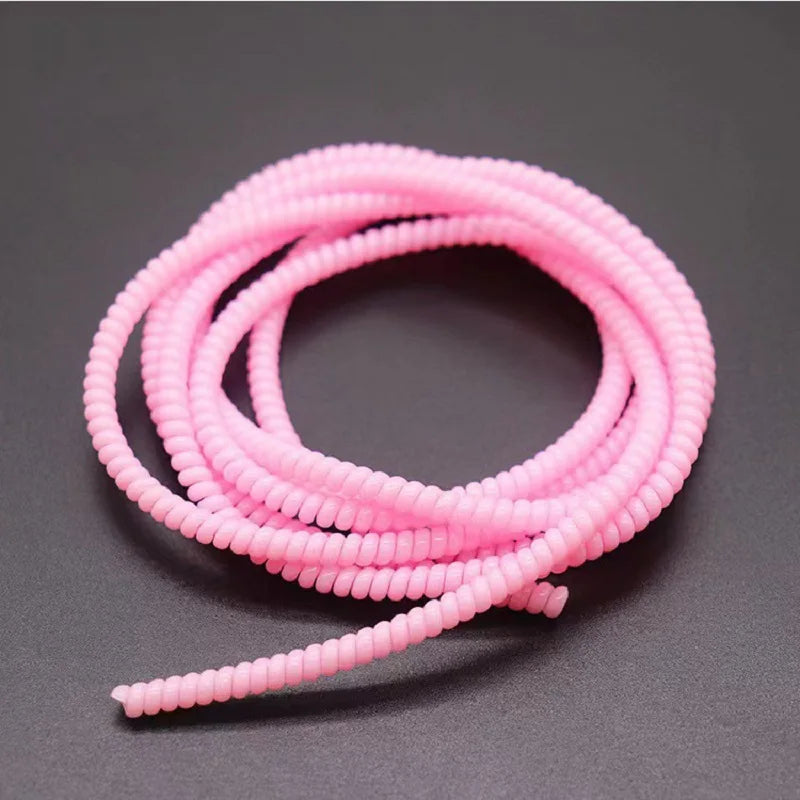 1.6m Cable Protector Winder For USB Charging Data Cable Wire Protection Cover Protect Data Cord Protector Cable Organizer