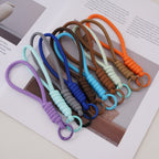 1PC Creative Braided Lanyard Keychain for Phone Case Anti Lost Knot Rope Strap Car Key Chains DIY Accessories Fashion Keyring