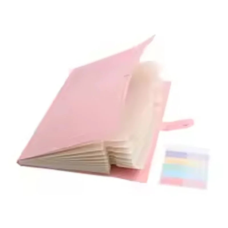 Accordion File Folder Waterproof 8 Pocket Document Organizer A4 Expanding File Folder for Office School Paper Storage Supplies