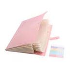 Accordion File Folder Waterproof 8 Pocket Document Organizer A4 Expanding File Folder for Office School Paper Storage Supplies