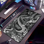Black and White Dragon Large Mouse Mat Gaming Mousepad Big Rubber Base Mouse Pad Purple Deskpad Eyboard Mats Mousepads 400x900