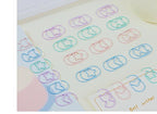 30pcs/pack Colorful Multi Shaped Heart-shaped Paper Clips, Colorful Macaron Mini Shaped Paper Clips