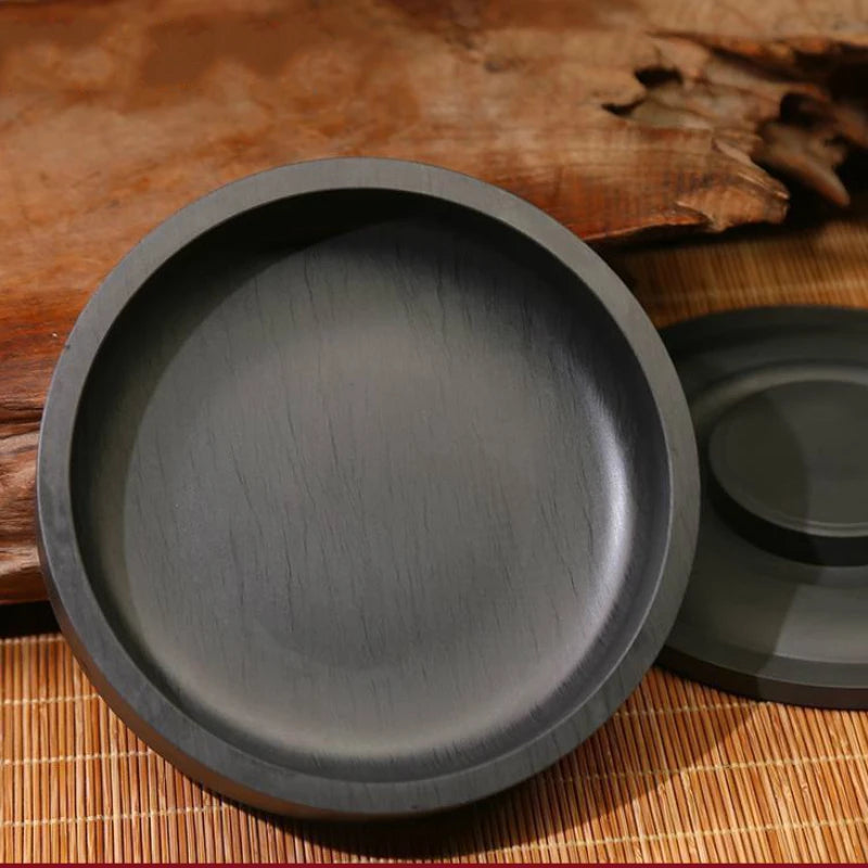 5-8 Inches Natural Inkstone Calligraphy Writing Ink Stone Traditional Chinese Painting Inkslab Multifunction Ink Grinding Plate