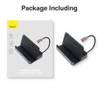 Baseus USB C Docking Station for Steam Deck Nintend Switch Game Type C to HDMI 4K@60Hz RJ45 PD 100W USB 3.0 6-in-1 Type C Hub
