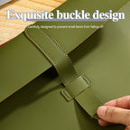 A4 Thick Leather Document Bag, A4 Folder,Business Information Bag, School And Office Supplies, Storage Bag Back To School