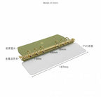 A5 A6 A7 A8 Ring Binder Buckle Metal Binder 6 Holes Clip File Folder Shell Notebook Side Insertion Loose Leaf Book Board Planner
