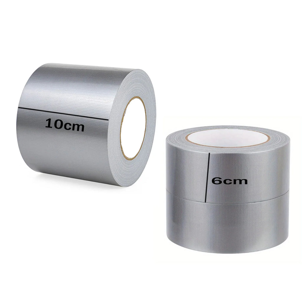 18M/59 Feet Silver Cloth Duct Tape Heavy Duct Waterproof Strong Adhesive Tape for Packing Sealing Moving Label