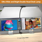 LED Desk Lamp with Clamp Swing Arm Desk Lamps Eye-Caring Dimmable Desk Light with 3 Color Modes and 10 Dimmable led Table lights