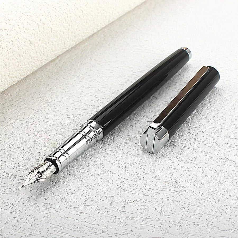 Jinhao X750 Classic Style Silver Clip Metal Fountain Pen 0.5 mm Nib Steel Ink Pens for Gift Office Supplies School Supplies