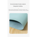 Small Mouse Pad Non-Slip Waterproof Desk Mat, Portable PU Leather Computer Pad for Office Gaming Laptop, Anti-Scratch Mousepad