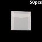 50Pcs/Pack Simple Semi-Transparent Vellum Paper Envelopes Matte Frosted for Postcards Greeting Cards Wedding Invitations