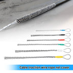 6 Colors Cable Puller Wire Grip Galvanizing Metal Cable Pulling Socks Mesh Puller Antislip Pipe Conduit Pull Net Cover 4-25mm
