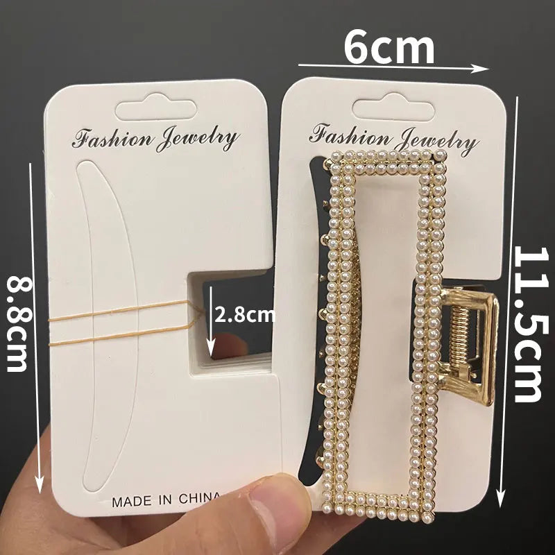 50pcs Hairpins Barrette Packing Paper Card for DIY Girl Small Grab Clip Hair Claw Display Card Hair Accessories Retail Price Tag