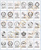 Customize Embossing Stamp Wedding Monogram Embosser Stamp,Personalized 2 initials Embosser Stamp,Wedding gift,hand held embosser