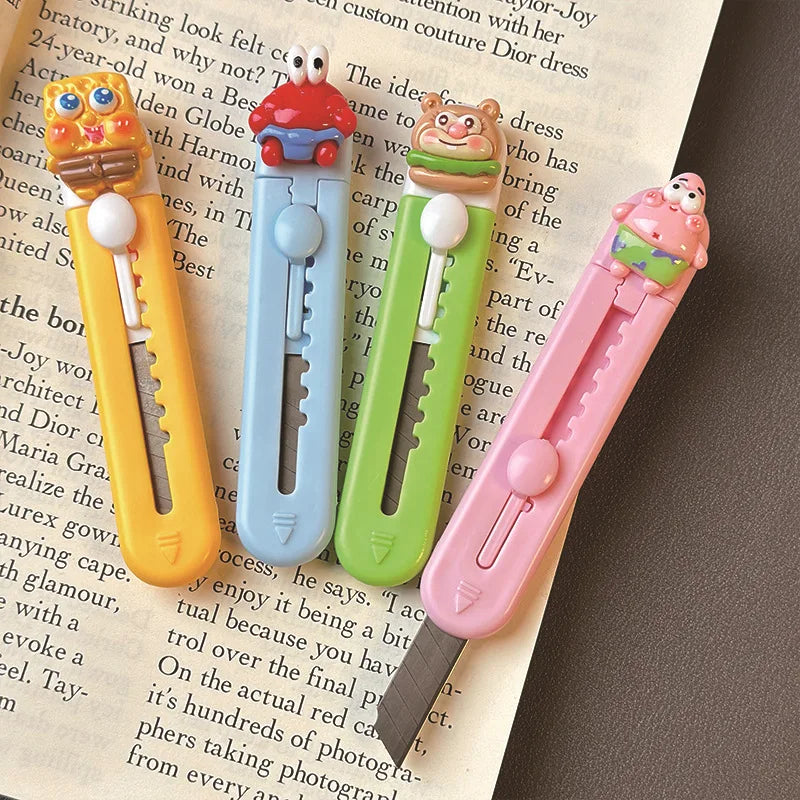 1Pc Creative Art Knife Cute Cartoon Express Delivery Artifact Portable Paper Cutter Hand Account Knife Letter Opener Sword