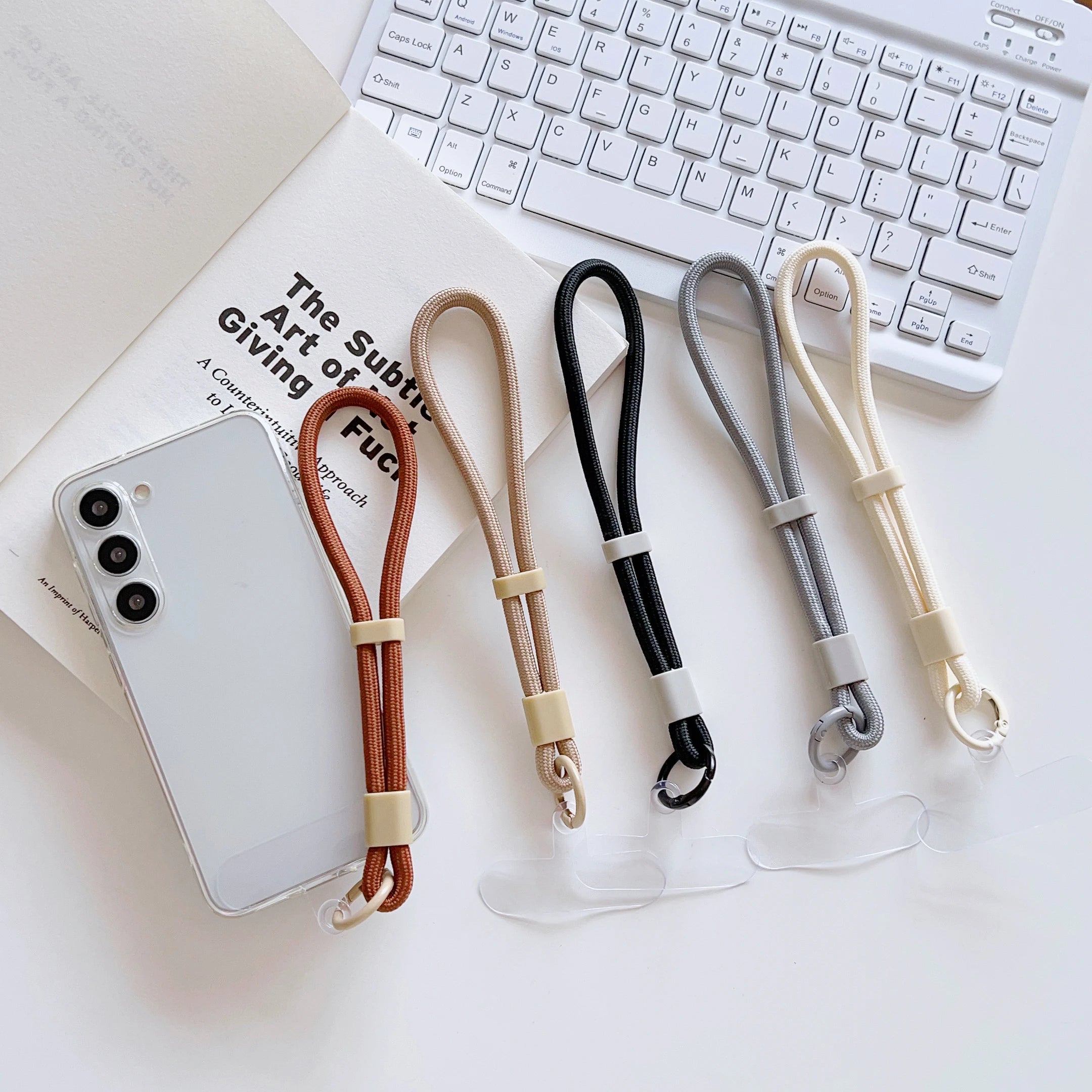 Short Adjustable Phone Strap Anti Slip Anti Fall Wrist Strap Phone Case Universal Connector Piece Accessory Lanyard Pendant