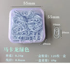 30pcs/pack Colorful Multi Shaped Heart-shaped Paper Clips, Colorful Macaron Mini Shaped Paper Clips
