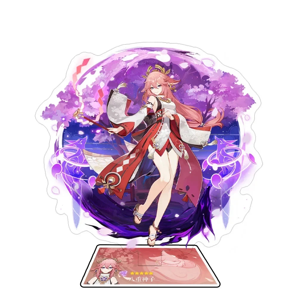 Odette Lohen Flins Durin Mavuika Columbina Xiao Arlecchino Acrylic Anime Model Furina Collect Desktop Decoration Keychains Gift