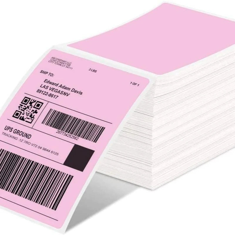 500 Pcs Thermal Shipping Waybill Label Stickers 4x6 A6 For Phomemo Pm-241bt D520bt 246s Portable Labeler Printer Mailing