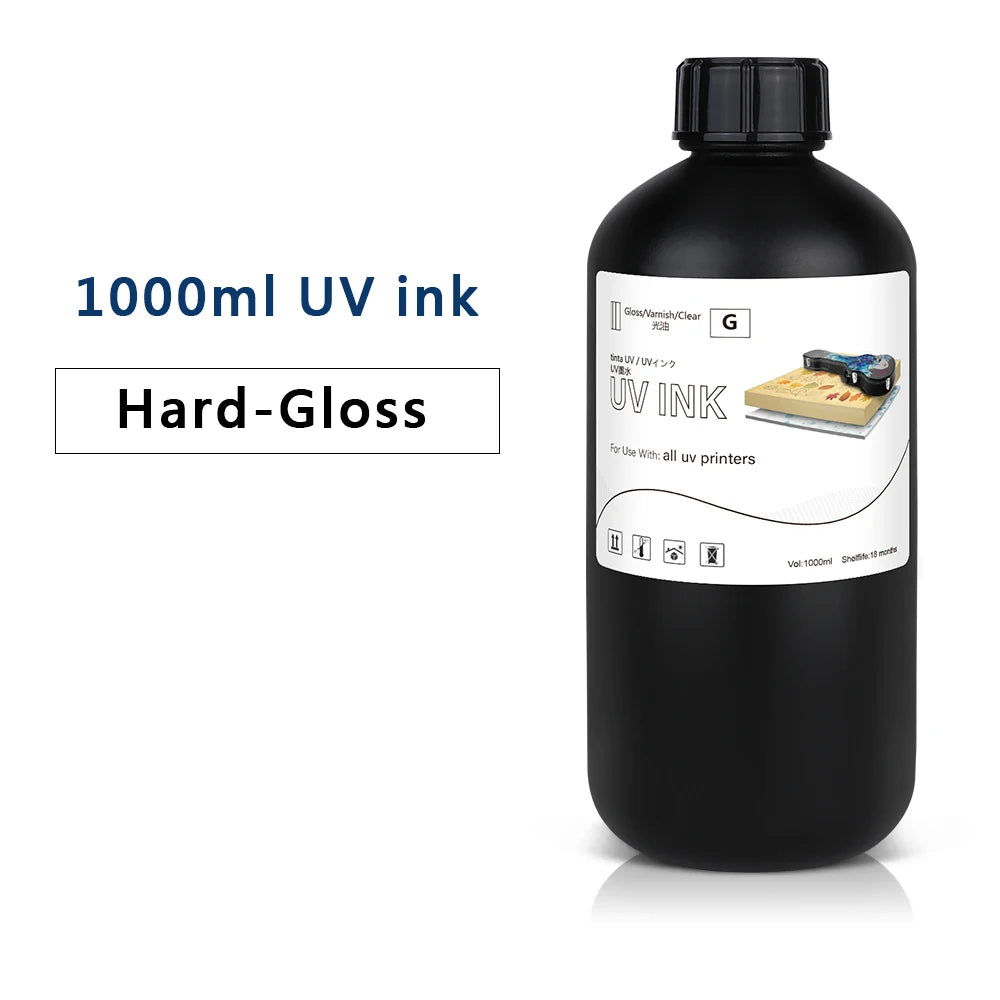 LED UV Ink 1000ml UV Ink For Epson 1390 R1800 R1900 TX800 4800 7880 9880 DX5 DX7 UV Flatbed Printer Universal UV Curing Ink
