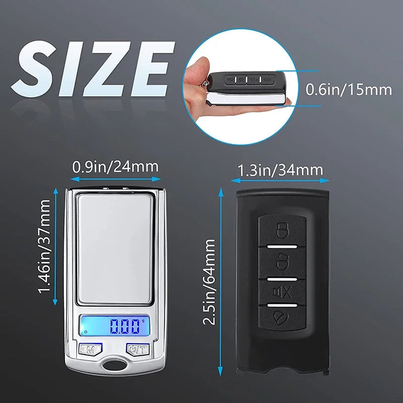 1PC Portable Mini Digital Pocket Scales 100g 0.01g for Gold Sterling Jewelry Gram Balance Weight Car Key Electronic Scales