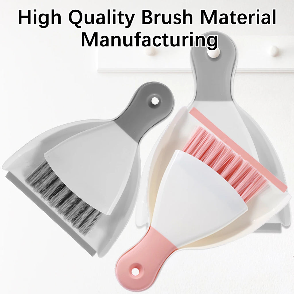 Mini Dustpan and Brush Set Portable Table Top Cleaning Dining Table Crumb Sweeper Multipurpose Desktop Keyboard Cleaning Tools
