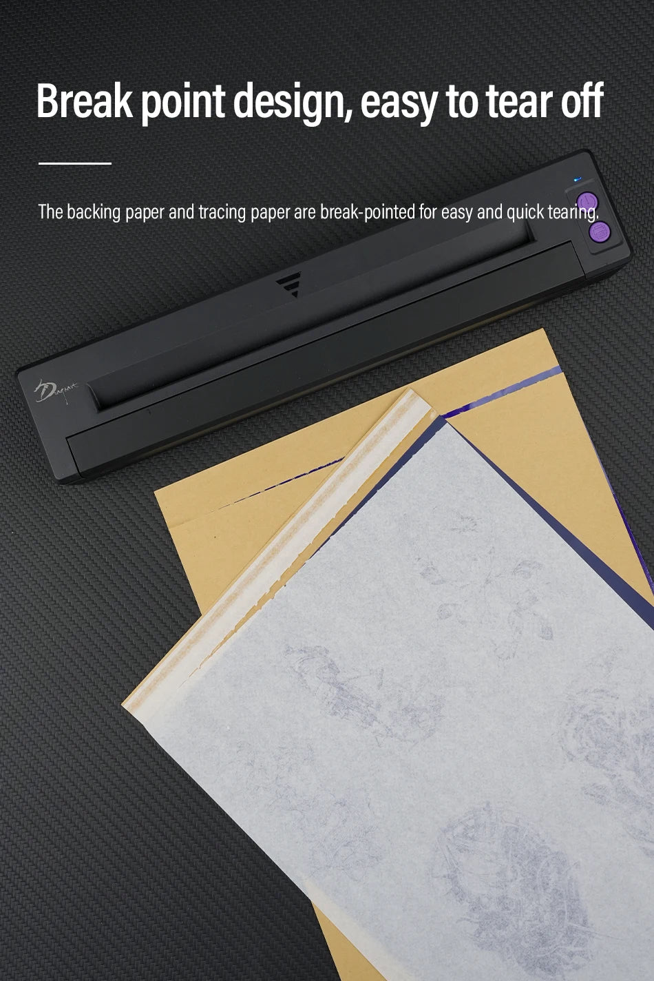 Tattoo Transfer Paper A4 Size Tattoo Stencil Paper Copy Paper Thermal Paper for Tattoo Transfer Machine or Hand Drawing