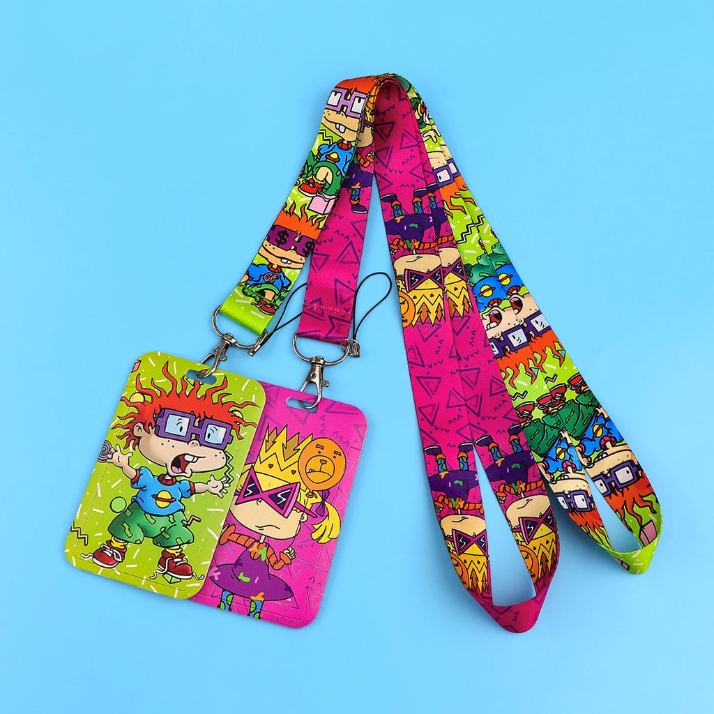 Animated Comedy Lanyard for Key Neck Strap ID Card Cell Phone Strap Badge Holder Hang Rope Keychain Accessories Gifts
