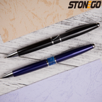STONEGO Fashion Wallet Pen Short Paragraph Gift Travel Pocket Pen Mini Pocket Short Clip Metal RollerBall Pen Travel Pocket Pen