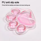 Mouse Pad Wrist Rest Transparent Wrist Guard Cute Cat's Paw Shaped Mouse Pad Non Slip Protection Hand Support Desktop Laptop