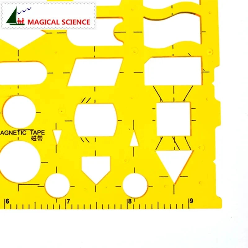 Flowchart Drawing Template K plastic Flexible Professional network flow chart symbols ruler for students JSH4351