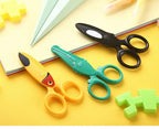 1pcs Kids Safety Scissor Cute Cartoon Plastic Knife Cutter for Children DIY Paper Handwork Office School Student F7231