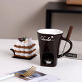 130ml Chocolate Fondue Mug Melting Cups Hot Pot Ceramic Melted Cups Butter Warmer Heating Tea Light Melt Pot for Candy Chocolate