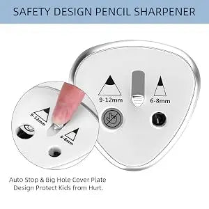 New Two-hole Electric Automatic Pencil Sharpener Switch Pencil Sharpener Home Office School Supplies Stationery Art