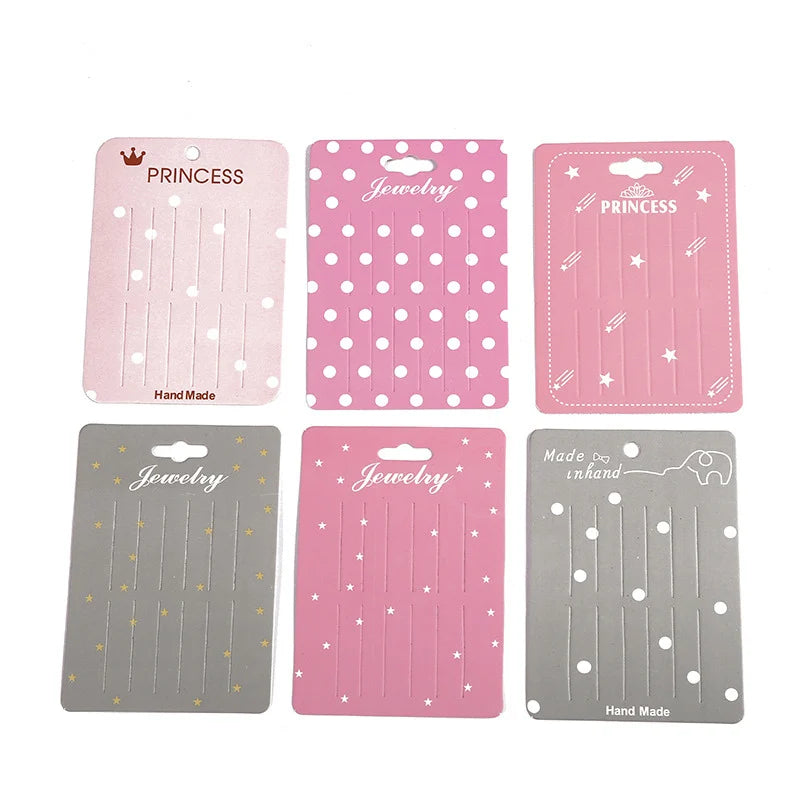 50pcs 6.6x11.5cm Hair Clips Jewelry Display Card Blank Kraft Paper Card Hairclip Price Tag Hairpin Packaging Cardboard Holder