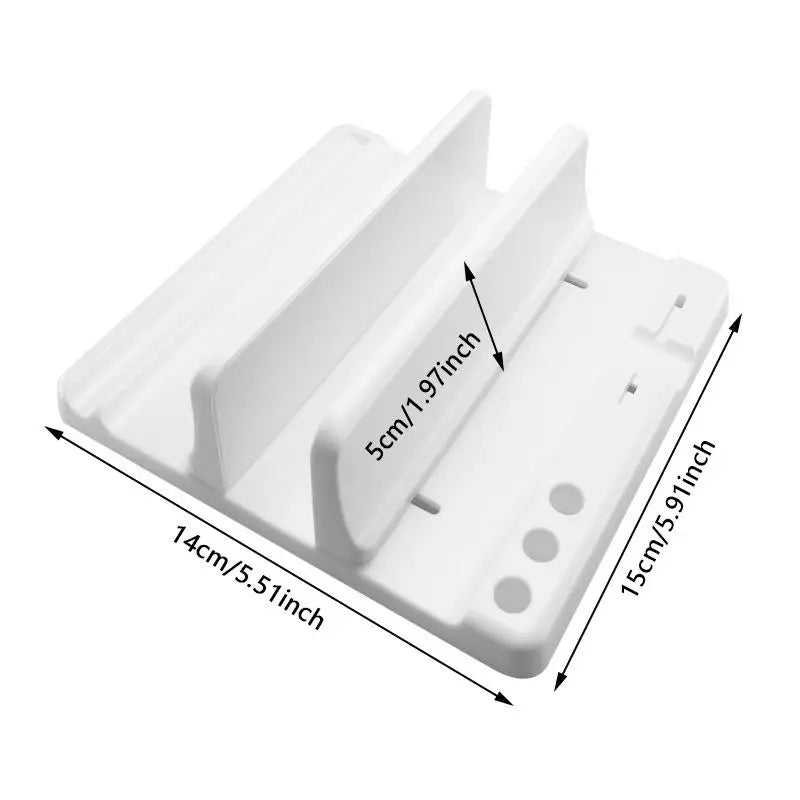4 in 1 Office Laptop Stand Vertical Save Desktop Space Easy To Place Computer Accessories Scalable Width Office Desk Storage