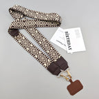 Adjustable 2-in-1 Crossbody Mobile Phone Lanyard Strap Anti-lost Cell Phone Case Rope With Universal Clip Zippered Coin Purse